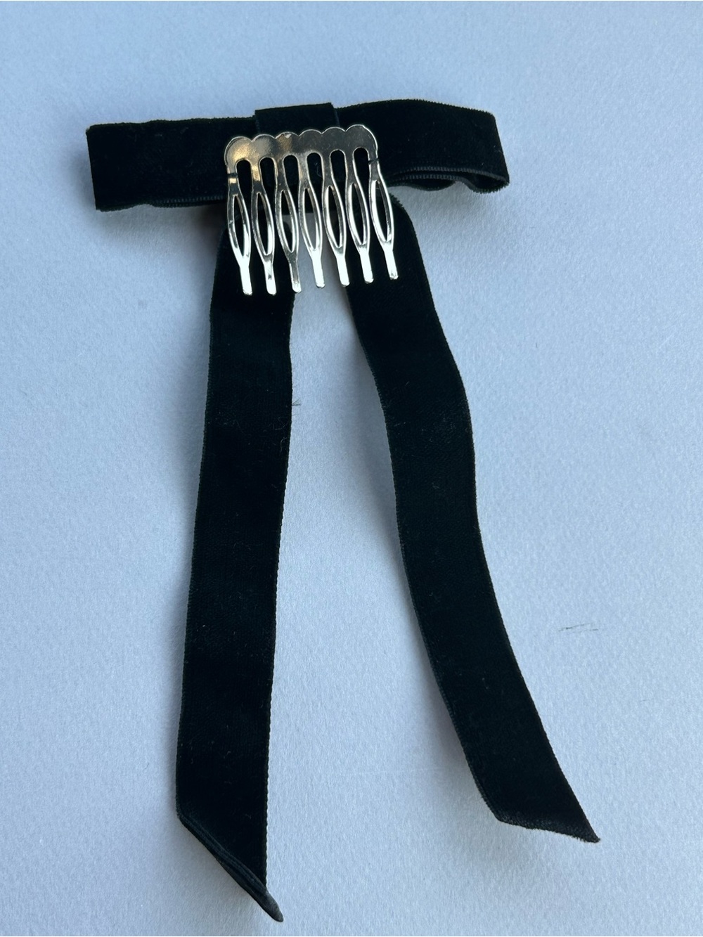 Miu Miu Black Ribbon Hair Comb - Picture 3 of 4